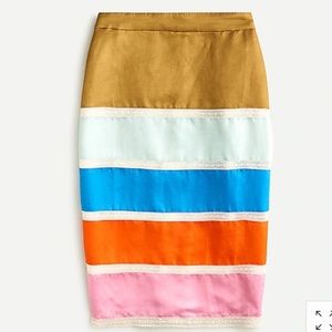 Beautiful Jcrew versatile skirt with vibrant color